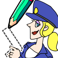 Draw Happy Police - Draw Games